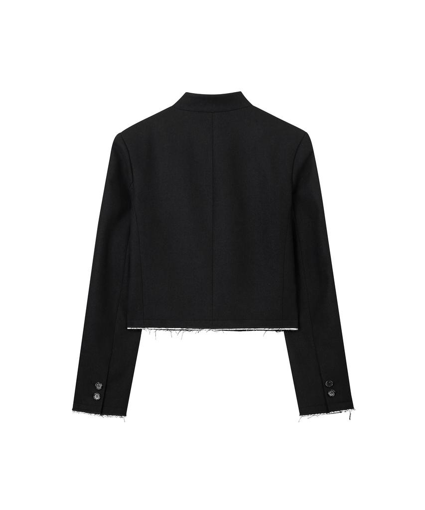 YUTHENTIC Single-Breasted Riveted Jacket Black Aw6Aj61110