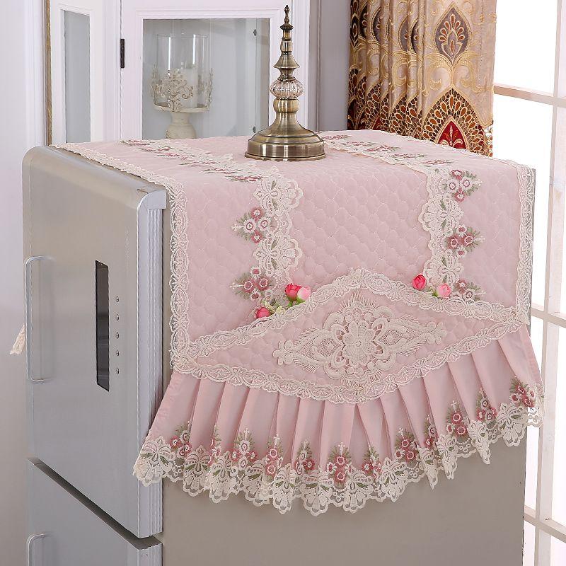 Ткань Кружевной Чехол для Холодильника, Чехол Для Морозильника, Пылезащитный Чехол Для Стиральной Машины Барабанного Типа, Полотенце