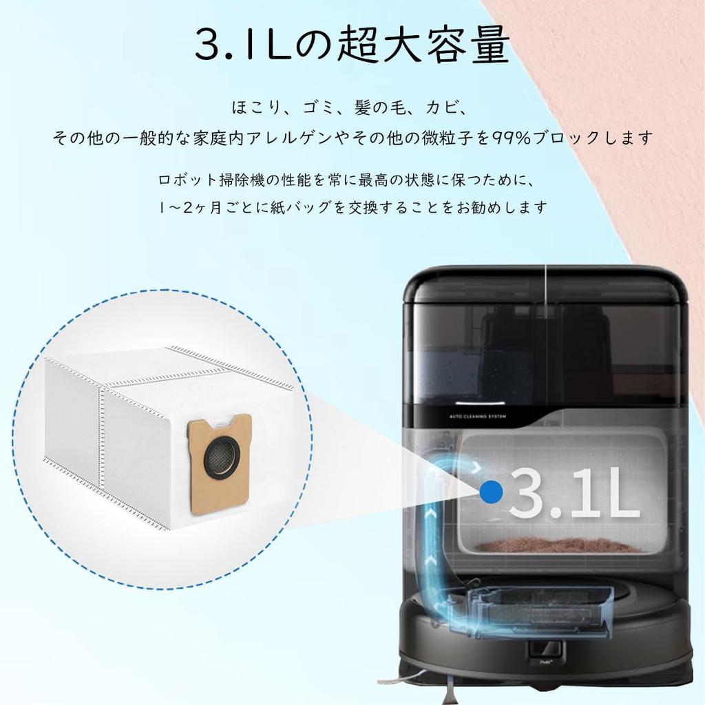 Replacement Paper Packs (12 Sheets) for Anker Eufy Robot Vacuum Auto-Empty C11/Omni C20, Eufy C11/C10/Omni C20, Eufy Robot Vacuum Cleaner