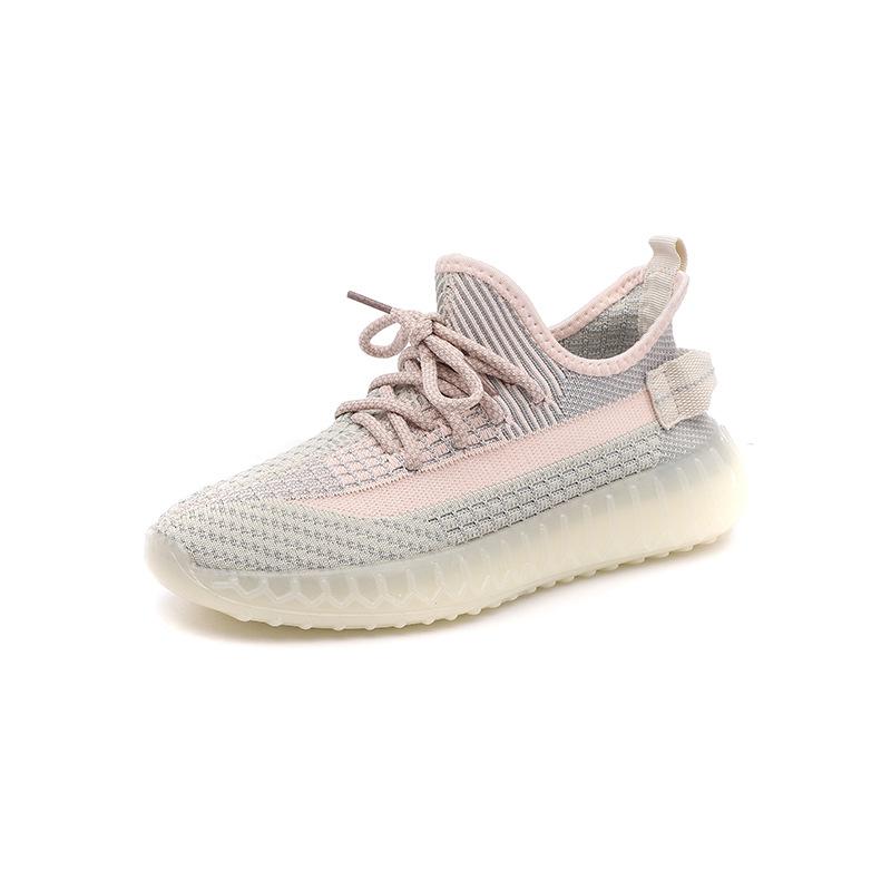 Пара кокосовых кроссовок 2025 лето новинка дышащие кроссовки для бега из ткани-мухи корейская версия легких спортивных кроссовок для женщин