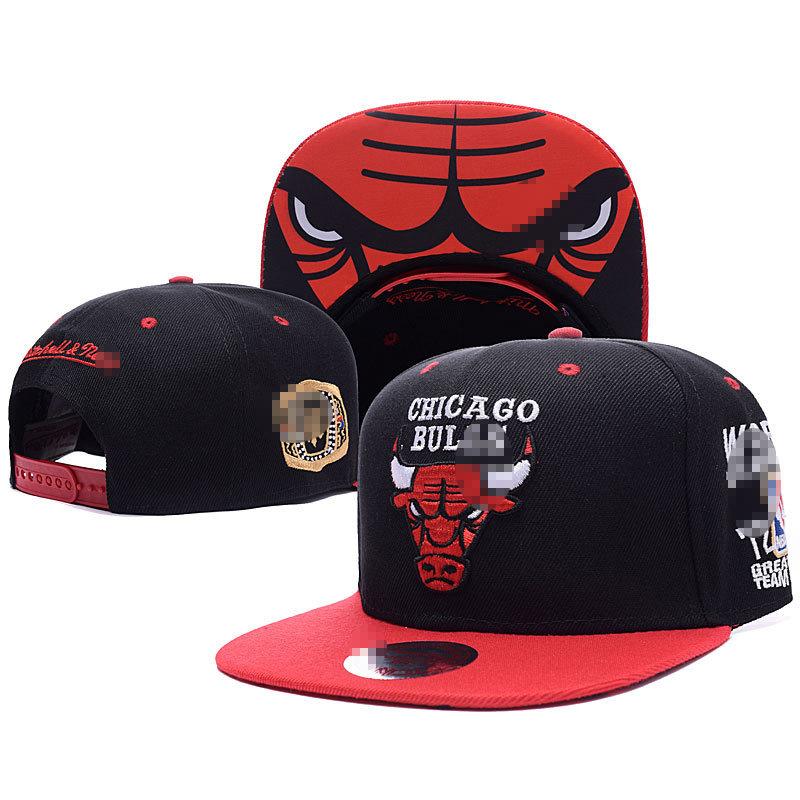 Баскетбольная кепка NBA Bulls, хип-хоп кепка для мужчин и женщин, кепка с вышивкой и плоским козырьком, уличная шляпа для защиты от солнца, модная кепка с широкими полями