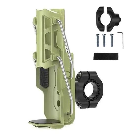 Велосипедный держатель для бутылки с водой, вращающийся на 360 градусов, с автоматическим зажимом