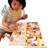 Children Bear Dressing Learning Wooden Jigsaw Puzzle Toys for Kid