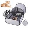 Cat Playpen Enclosed Cat Playpen Outside House Foldable Enclosure Interactive Toys Tunnel Exercise Pet Supplies for Camping