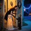 32-дюймовая светящаяся подставка-конфетница в виде привидения, уличная светящаяся хэллоуинская декорация в виде привидения, милый держатель для конфет для угощения на Хэллоуин для декора крыльца входной двери