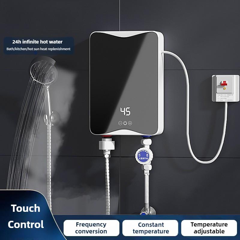 5500 Вт Интеллектуальный Водонагреватель с Переменной Частотой и Постоянной Температурой Маленький Проточный Душ Электрический Водонагреватель