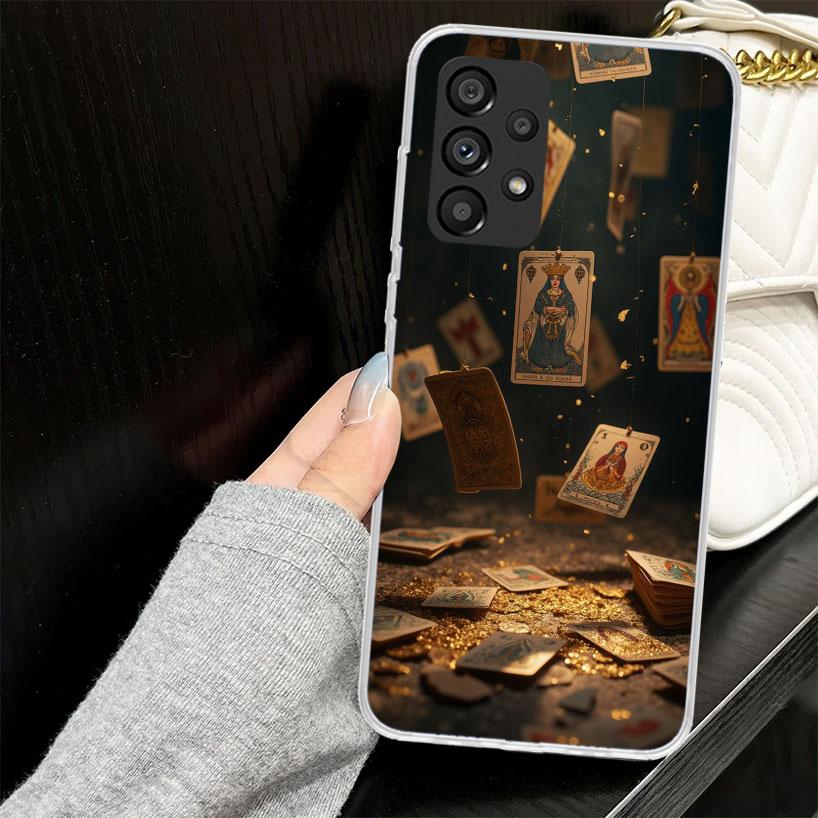Чехол-кошелек для карт Таро «Ведьма» для Samsung Galaxy A52 A42 A32 A22 A12 A51 A50 A02S Чехол для телефона A41 A31 A21S A40 A30S A20E A10S A71