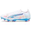 Ultra 5 Series Match Volume Up Comfortable Ag (Rubber Short Stud) Soccer Shoes Men Soccer Shoes White Blue 108064-01