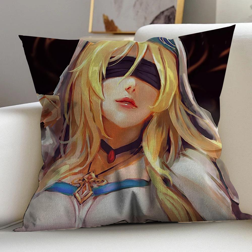 Goblin Slayer Cushion Cover Inches Farmhouse Decor Home Throw Pillow Covers for Couch Decorations