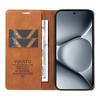 Для Xiaomi Poco M8 Pro 5G/Redmi Note 15 Pro+ 5G (Глобальный) Кожаный чехол YIKATU YK-004 Чехлы-кошельки для телефона с эффектом кожи