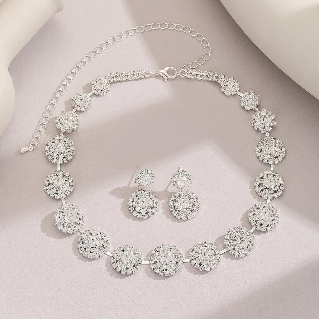 Necklace Earring Jewelry Set, Formal Necklace Set, Bridal Fashionable Jewelry Set