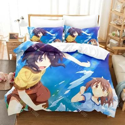 3D Печать BOFURI Я не хочу, чтобы мне было больно, поэтому я прокачаю свою защиту Аниме Постельный набор Односпальный Полуторный Двуспальный Квинсайз Кингсайз Набор для кровати