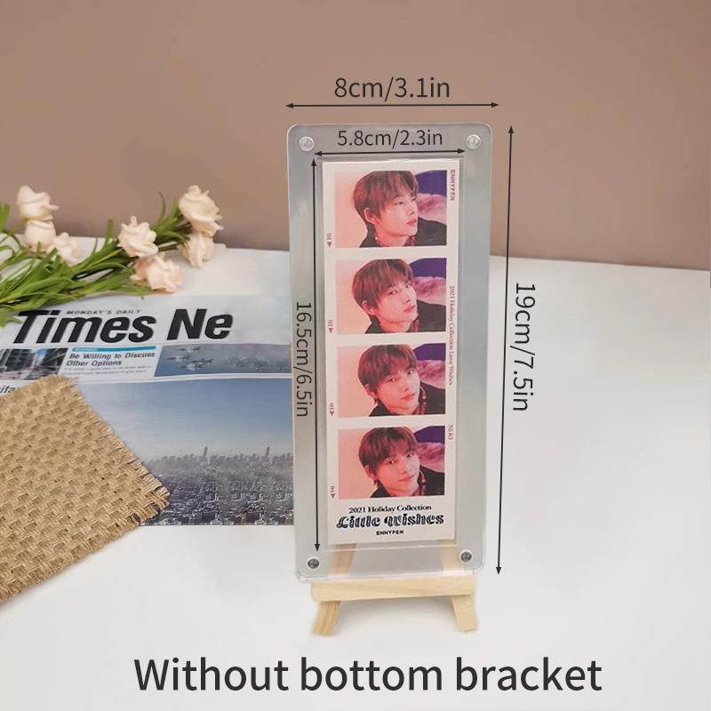 Acrylic Photo Frame Kpop Picture Frame Idol Photocard Stand Photocard Holder Cards Display Stand Picture Collect Table Decor
