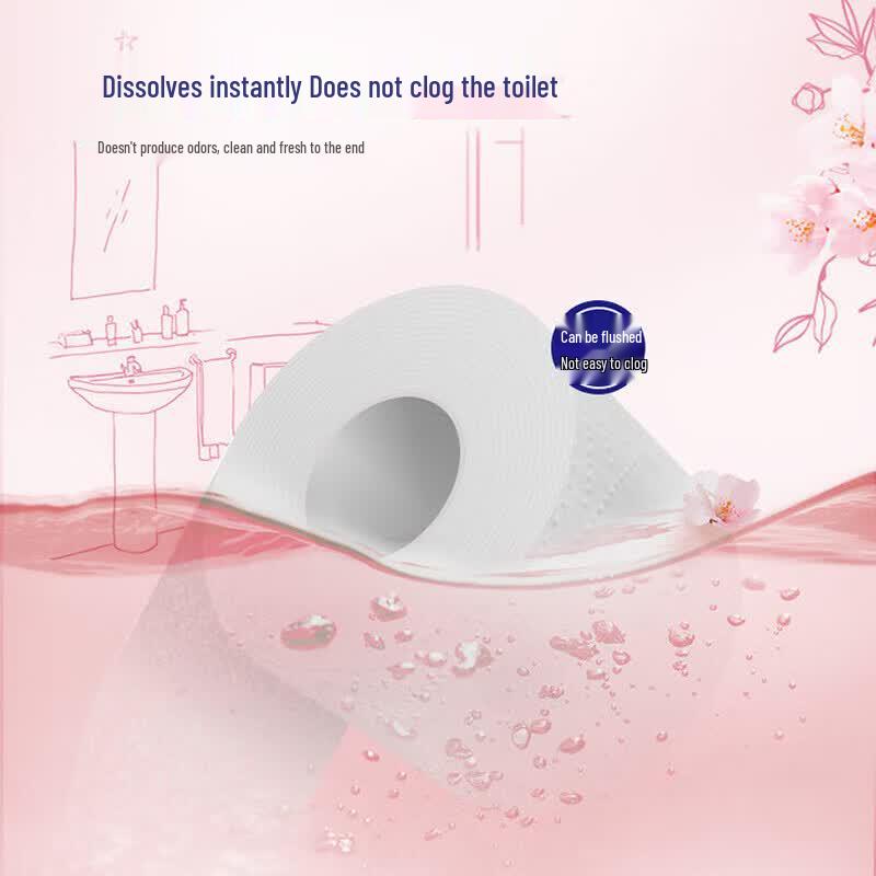 Tempo 4-Ply Toilet Paper Rolls, Cherry Blossom Scent