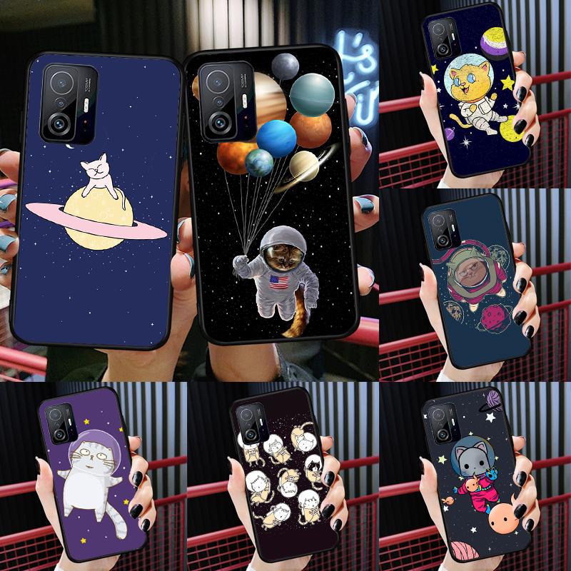 Чехол 'Кошки в космосе' для Xiaomi POCO X7 X6 Pro X3 X5 M6 F3 F5 F6 Pro 11T 12T 13T 14T Pro 13 14 Ultra
