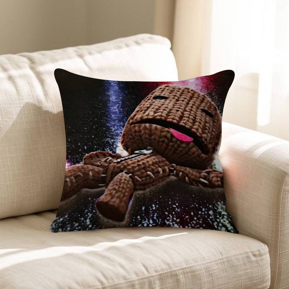 Забавная подушка-чехол Sackboy из LBP Наволочка для подушки Гостиная Диван Домашний декор На заказ