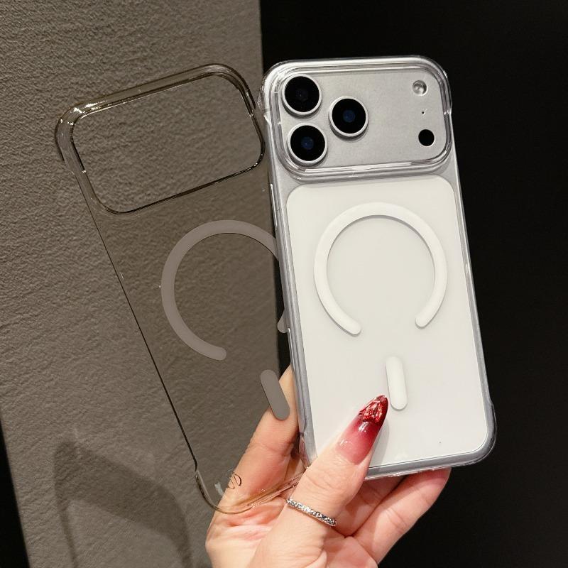 Оригинальный прозрачный магнитный чехол без рамки для iPhone 17 Air 16 15 14 Plus 13 12 11 Pro Max 17 Pro Для зарядки Magsafe