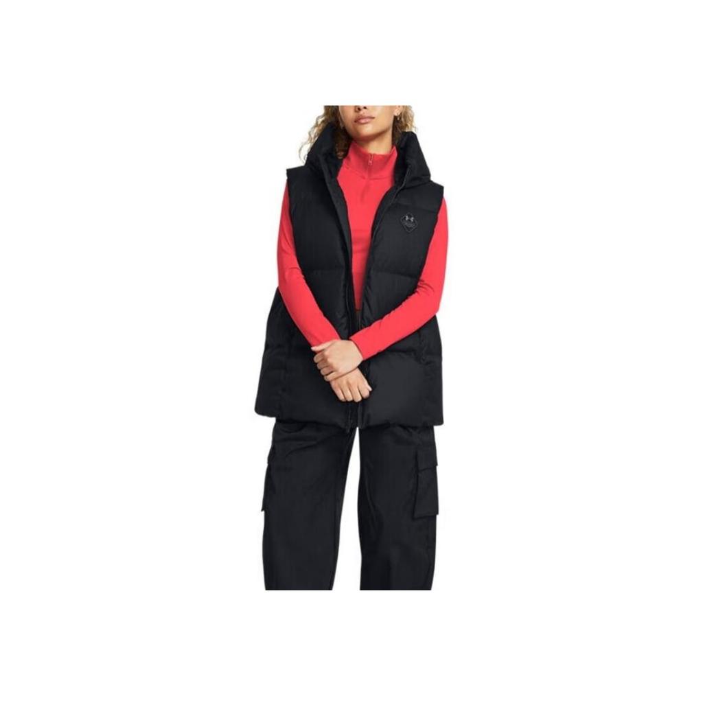 Under Armour Жилет Limitless Warm Training с капюшоном, женский, черный 1384650-001