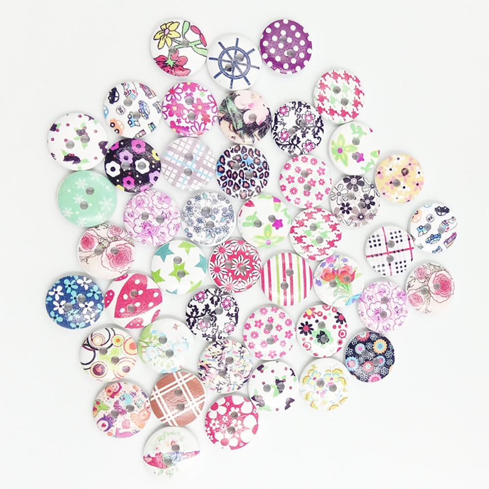 ИГРУШКИ И МАЛЫШИ 100 шт., маленькие цветы, дизайн, деревянные пуговицы, шитье, ремесленное искусство, украшение «сделай сам»