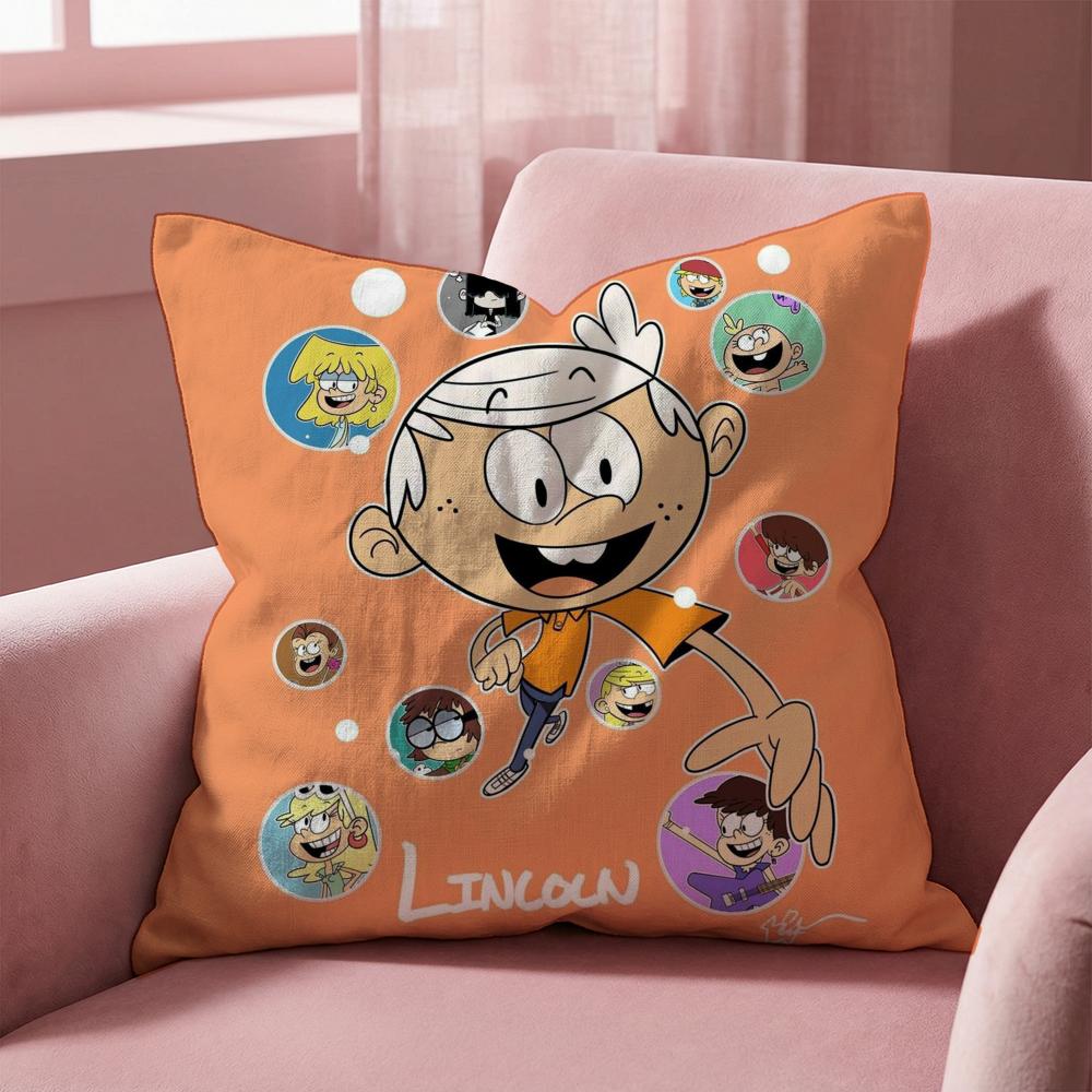 Наволочка для подушки L-Loud House, многоцелевая, для дома и автомобиля - Двусторонняя, мягкая и прочная для ежедневного использования