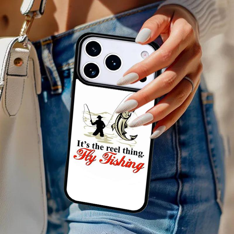 Fishing Lake Sunset soft Phone Case For iPhone 17 Air 14 15 13 12 Max Cover For Apple 14 15 16 16e 11 Pro Max Plus Coque