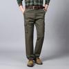 Men's Cross-border Plus Size Work Pants With Multiple Pockets, Casual Pants,  Cotton Pants