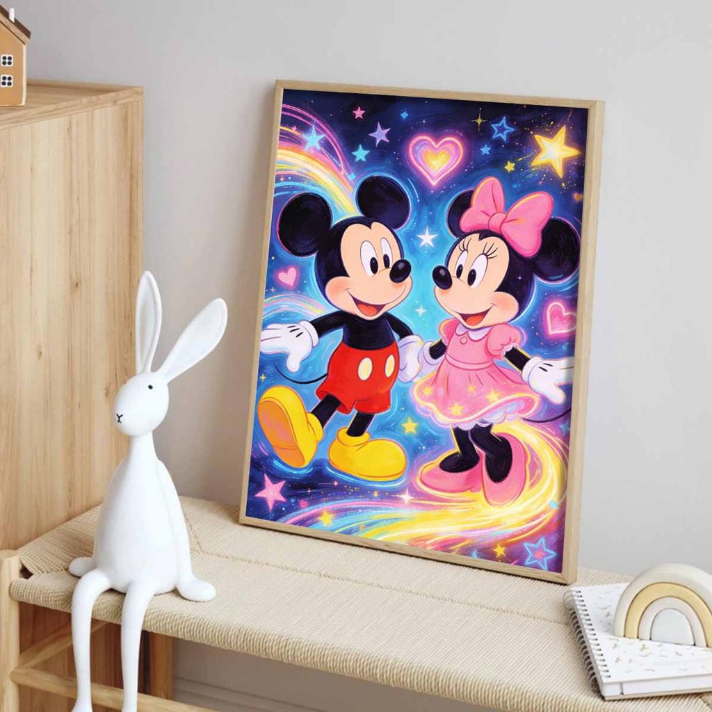 Disney Diamonds Full Diamond Art Painting Kit Mickey Minnie Love Diamond Painting Home Decor Wall Art Gift