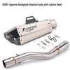 Stainless Steel Middle Section Exhaust for 300AC/300R/300RR/500 Motorcycles