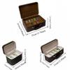 PU Leather Bracelet Display Box Rings Necklace Bracelet Carrying Case  Travel Use
