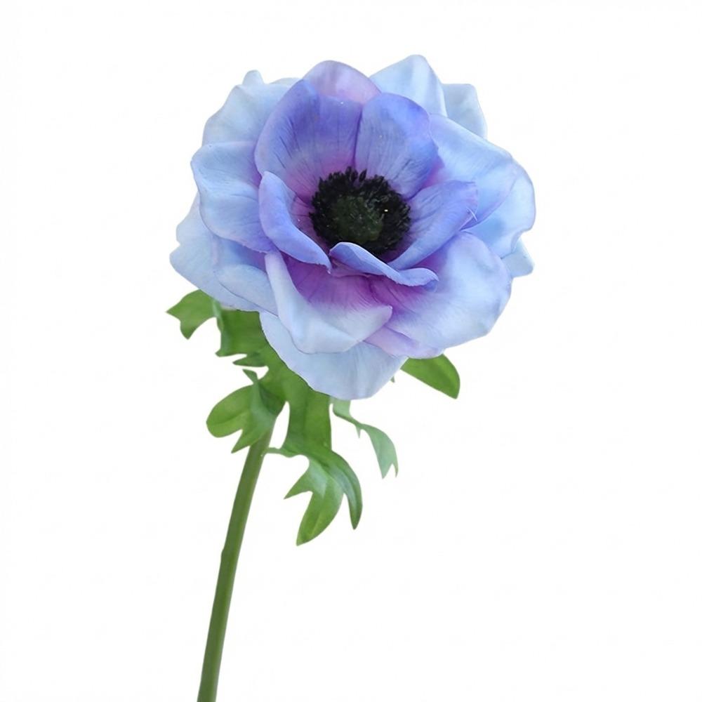 Multicolor Corn Poppy Artificial Flower Green Leaves Faux Flower Fake Flower  Home Decoration