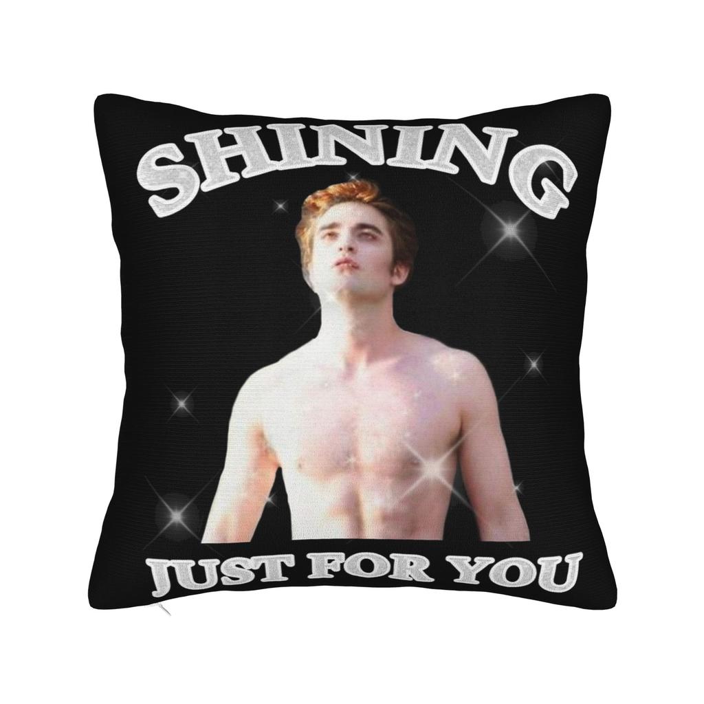 Funny Edward Cullen Jacob Twilight Pillow Case Retro Trendy Pillow Cover Comfy Pillowcases For Chair Sofa Home Decor