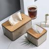 Коробка для салфеток, пылезащитная прямоугольная пластиковая прозрачная деревянная крышка, коробка для салфеток для лица для дома