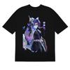 Anime Demon Slayer Kimetsu No Yaiba Kocho Butterfly Dance Black TShirt
