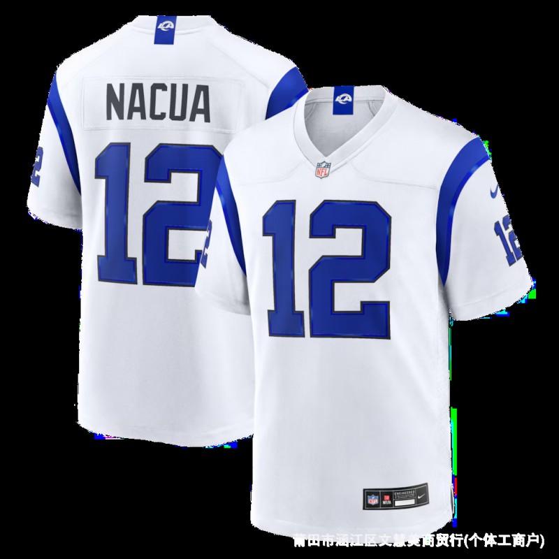 3rd Gen Rams Football Jersey NFL Embroidered Sports Top Men Women Training Game Wear