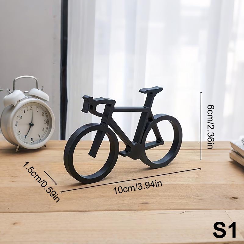 Modern Bicycle Sculpture Minimalist 3D Printed Bike Art Home Decor Accent Cycling Statue for Table Living Room