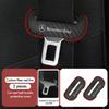1/2pcs Car Leather Safety Belt Buckle Plug Protective Covers Interior Accessories For Benz AMG W213 W124 W108 W126 Exclusive R3