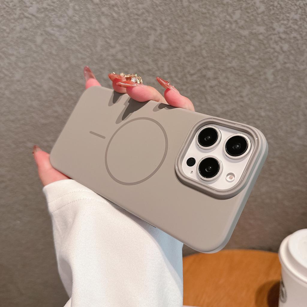 Подходит для чехла для мобильного телефона iPhone16 MagSafe с магнитной адсорбцией Apple 14promax Матовый чехол с полным покрытием и защитой