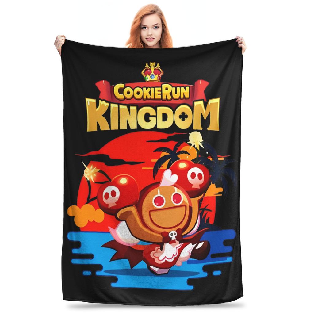 Теневой Молочный Печенька Run Kingdom Одеяла Фланелевое Украшение Милое Дышащее Супермягкое Плед для Дома Спальни Покрывало