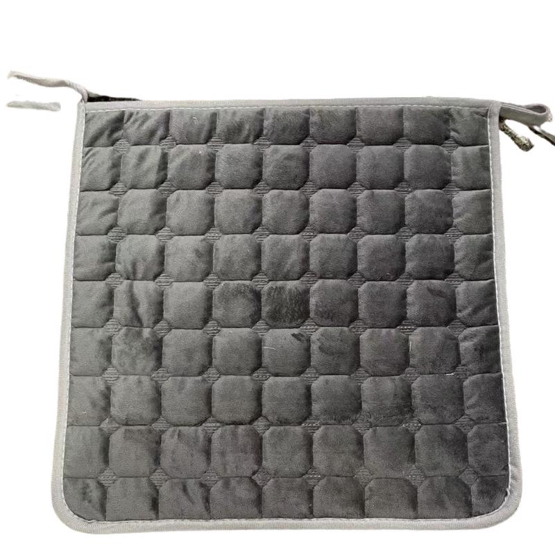 Оформление: Плюшевая подушка на обеденный стул с завязками для осени/зимы