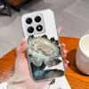 Чехол для Xiaomi 15T 15T Pro Милый Кот-Астронавт Защита от отпечатков пальцев Модный Прозрачный Корпус Для xiaomi15t 15tpro Защита