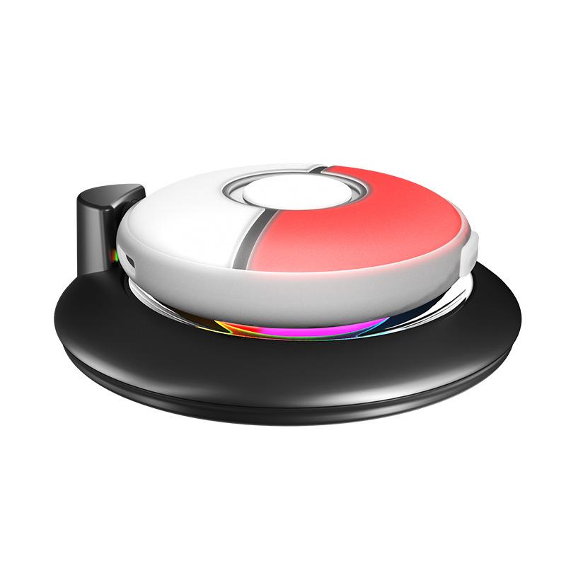 2 IN1 Magnetic Charging Stand and Silicone Protective Cover Pokémon GO Plus+ Charging Holder with USB Type-C Charger Cable and RGB Indicators