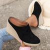 Comfortable Summer Espadrille Wedge Mules, Women's Fashion Casual Slip-On Half Sandals Shoes