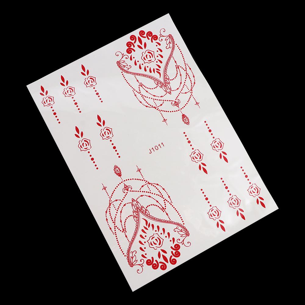 Для женщин ноги руки временные татуировки боди-арт наклейки переводные наклейки татуировки хной