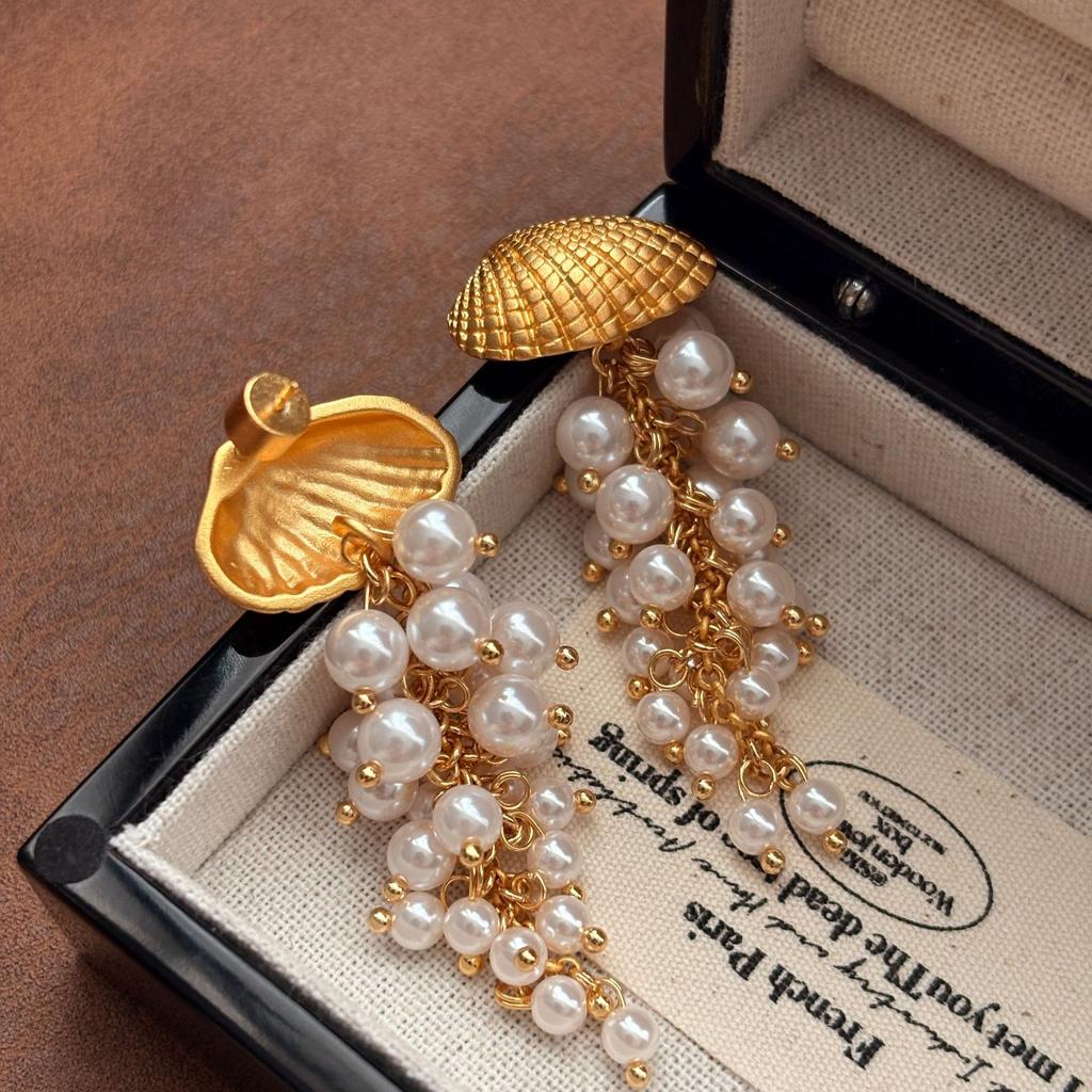 Серьги с кисточками, Винтажные серебряные иглы во французском стиле, Нишевый новый стиль, Высококлассные, Преувеличенные, Темперамент легкой роскоши, Модный тренд