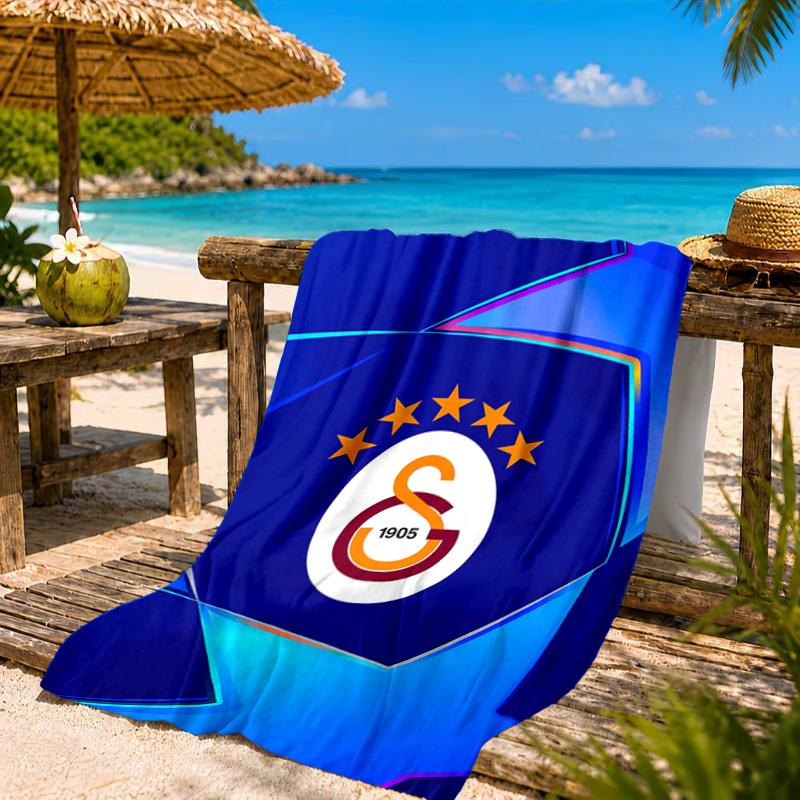 Пляжное полотенце Galatasaray Crest Glory, Быстросохнущее, Легко ухаживать, Подходит как для фитнеса, так и для пляжного отдыха, Спортивная необходимость