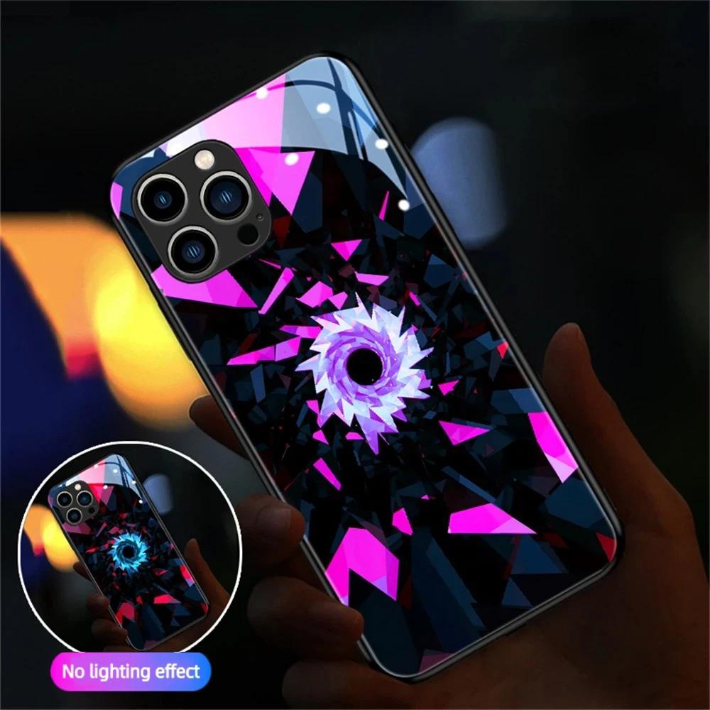 Роскошный противоударный светящийся LED чехол-бампер для iPhone Samsung