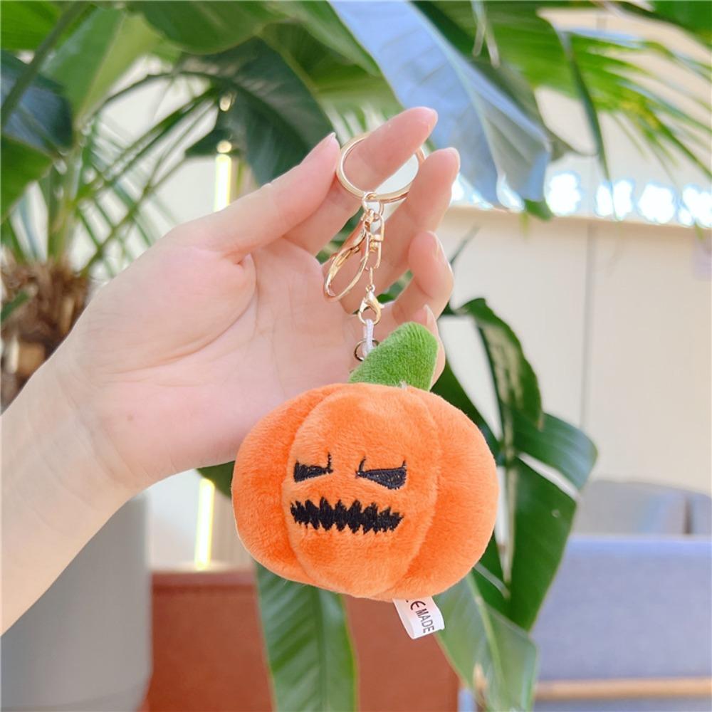 host Pumpkin Plush Keychain Hanging Plush Doll Keychain Creative Backpack Charm Women
