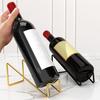 2Pcs Wine Bottle Holder Metal Wine Rack for Countertop Storage Space Saving Wine Display Stand Decorative Home Decoration