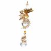 RELIGHT Suncatcher with Rising Dragon Crystal Glass Feng Shui Interior Dragon Stand, (rising Gold)