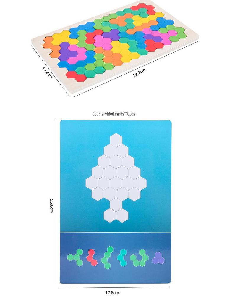 Деревянный пазл «Соты»: Интерактивная развивающая игрушка для детей